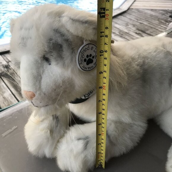 Rare KASHMIR White Tiger Plush Siegfried & Roy Mirage Vegas Large 27" Life Like - Picture 10 of 13